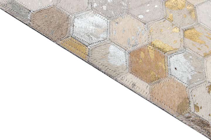 5' 1 x 8' 1 Cowhide - Patchwork Rug