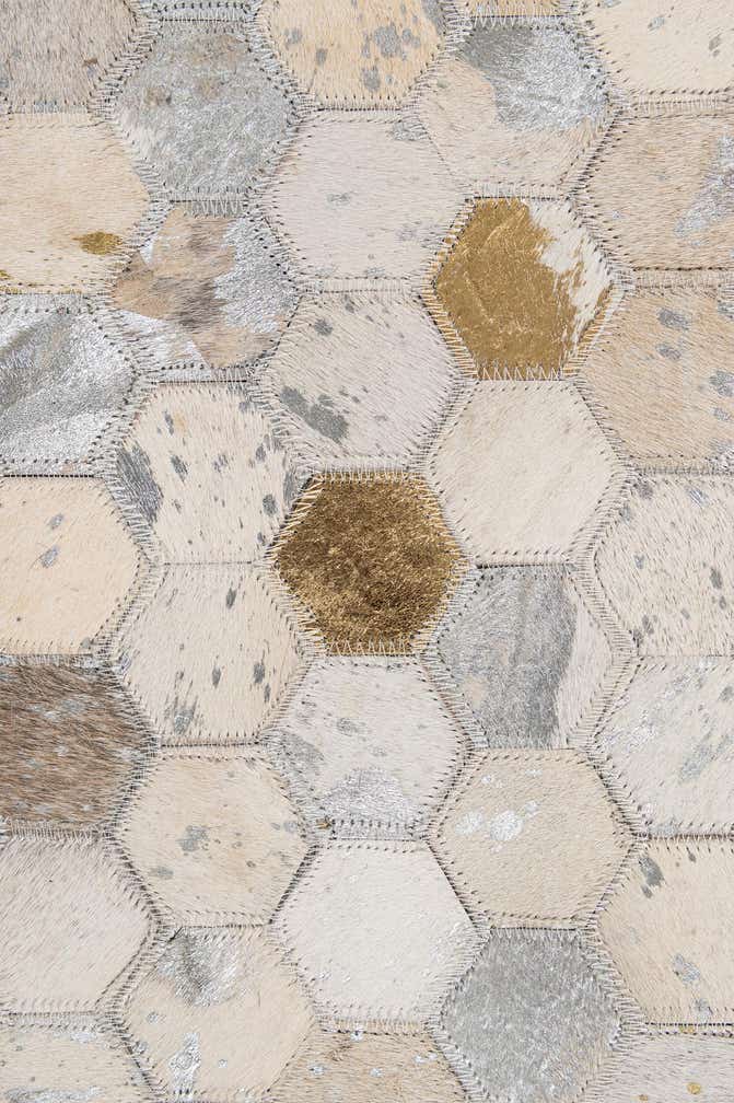 5' 1 x 8' 1 Cowhide - Patchwork Rug
