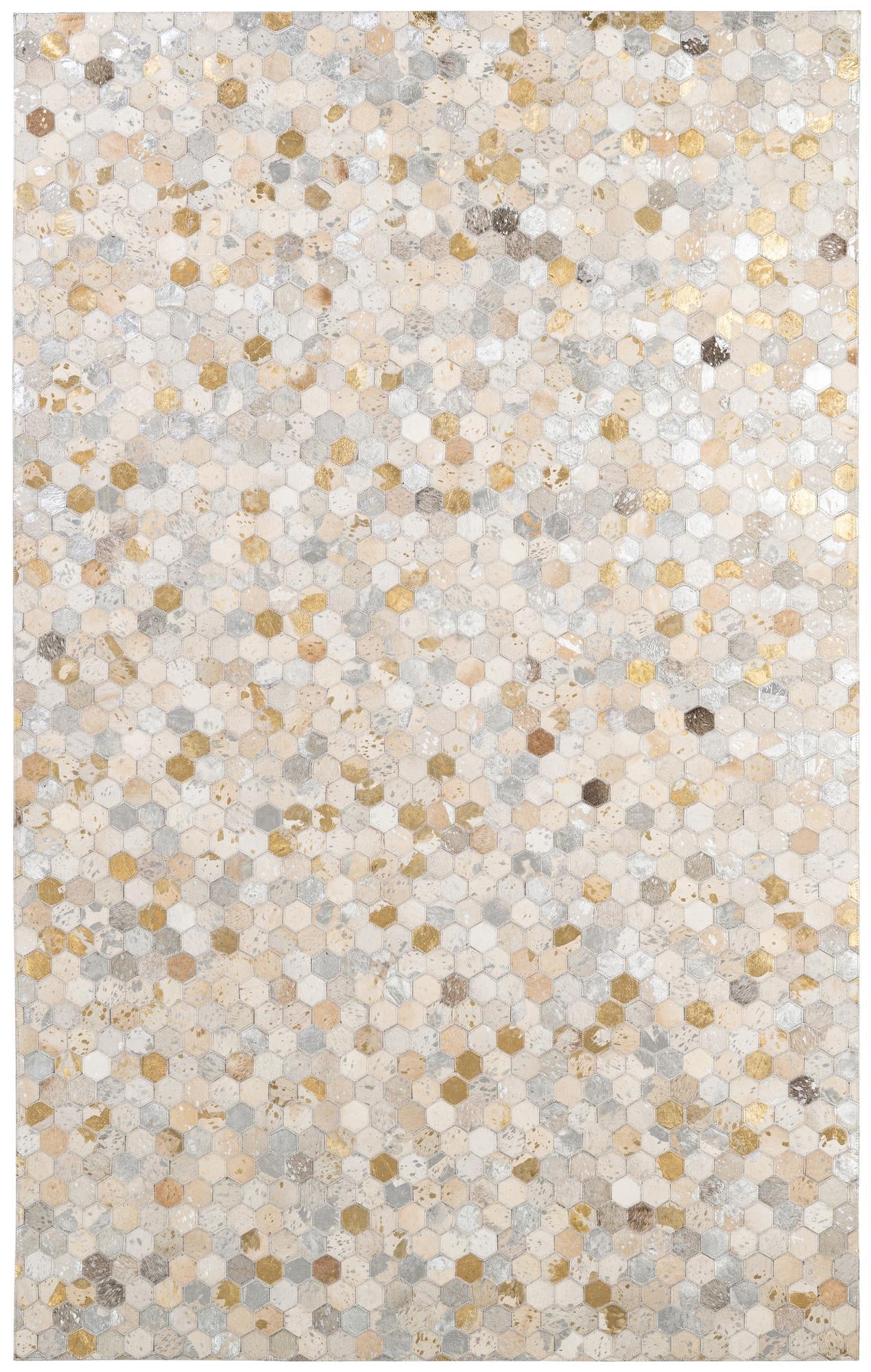 5' 1 x 8' 1 Cowhide - Patchwork Rug