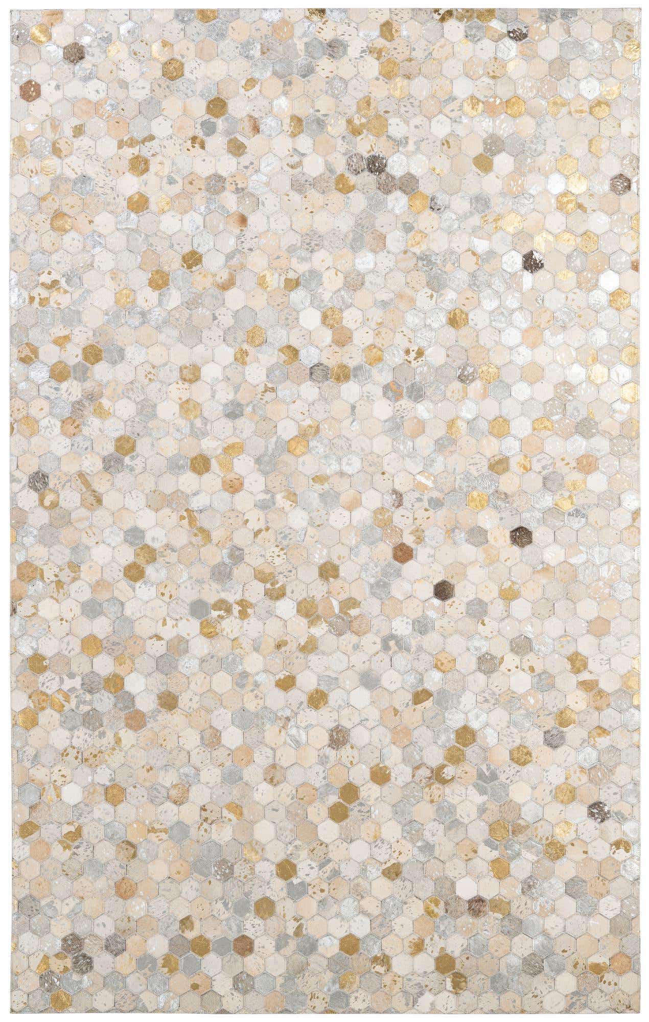 5' 1 x 8' 1 Cowhide - Patchwork Rug