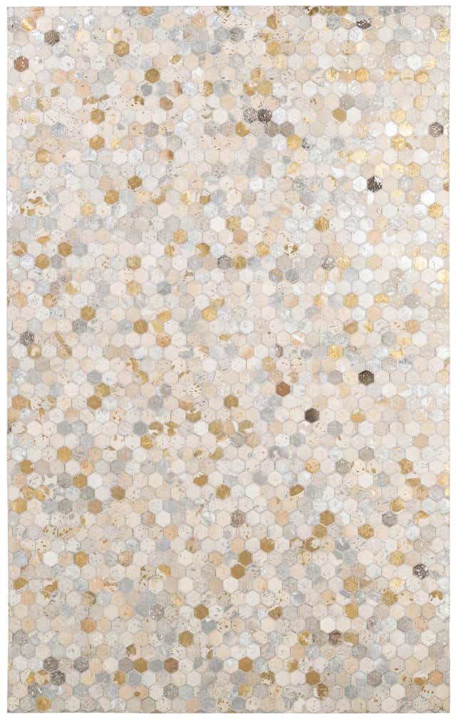 5' 1 x 8' 1 Cowhide - Patchwork Rug