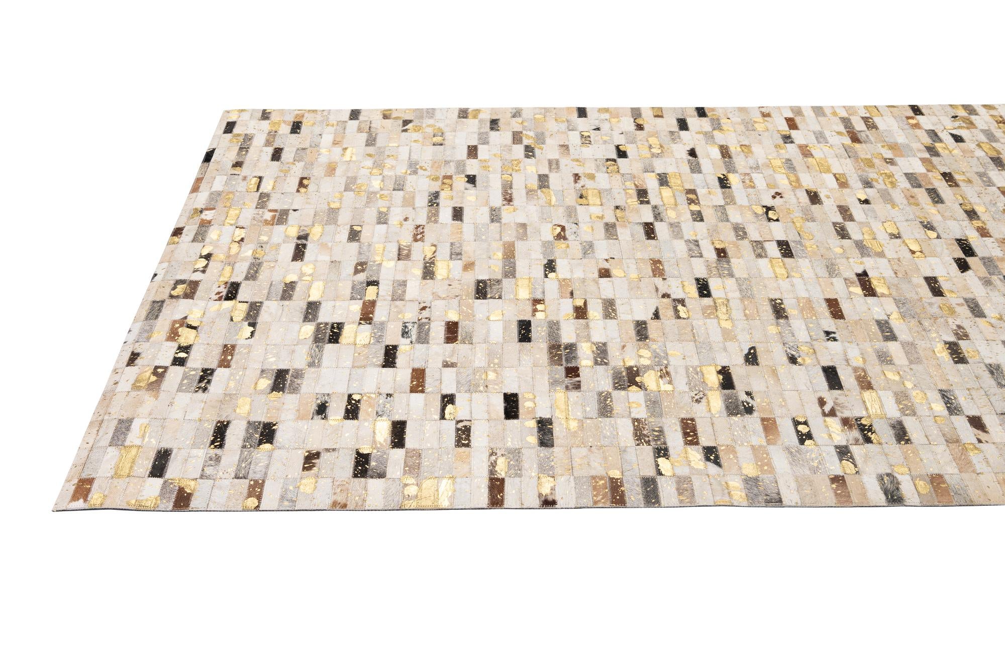 4' 11 x 7' 11 Cowhide - Patchwork Rug