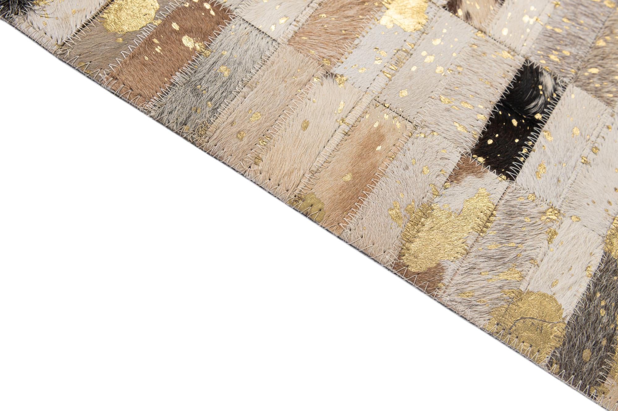 4' 11 x 7' 11 Cowhide - Patchwork Rug