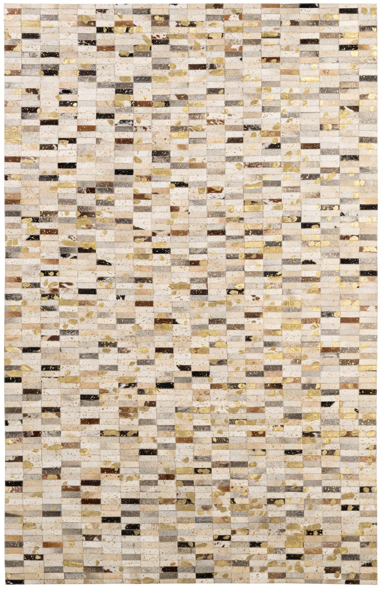 4' 11 x 7' 11 Cowhide - Patchwork Rug