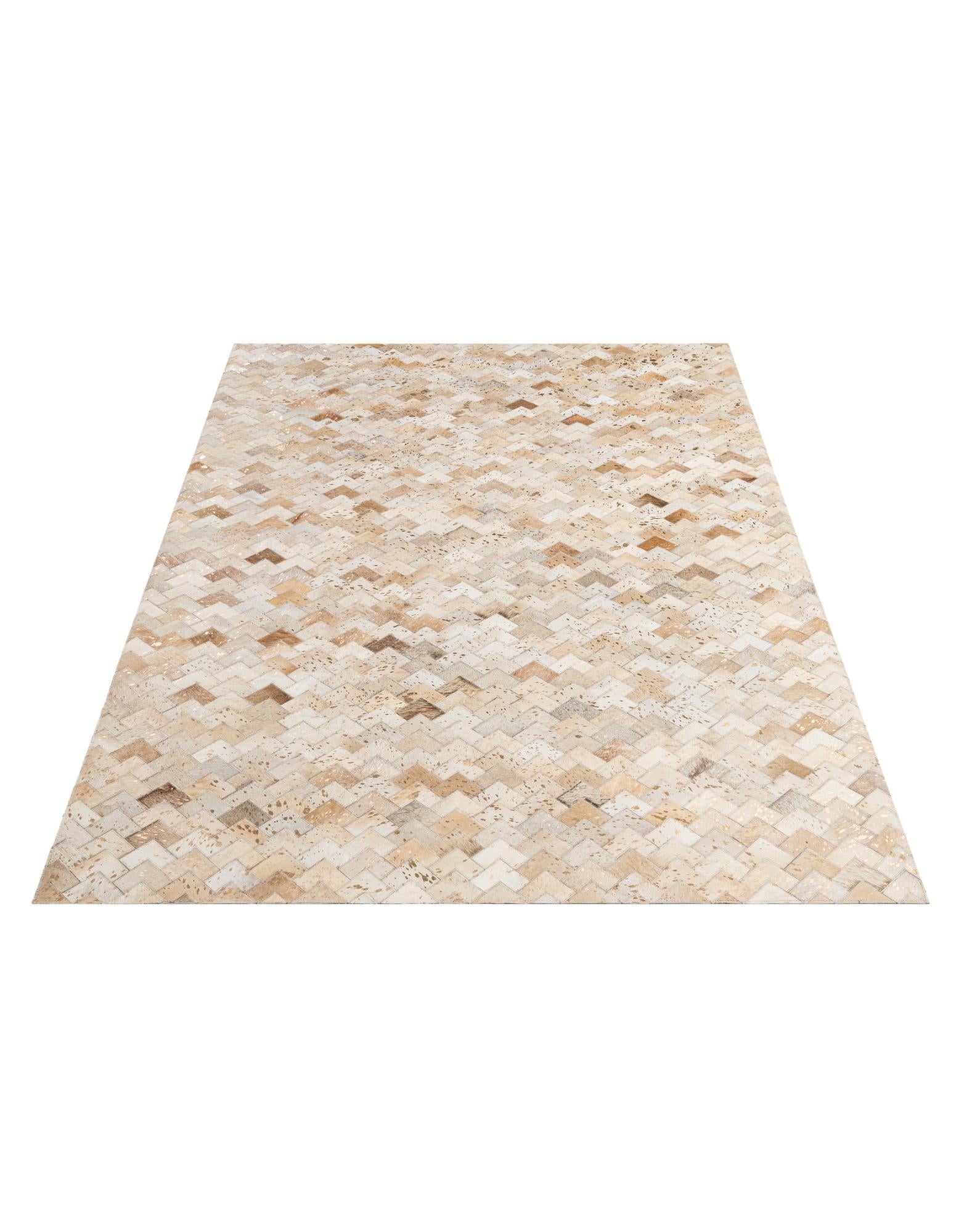 5' 3 x 8' 1 Cowhide - Patchwork Rug