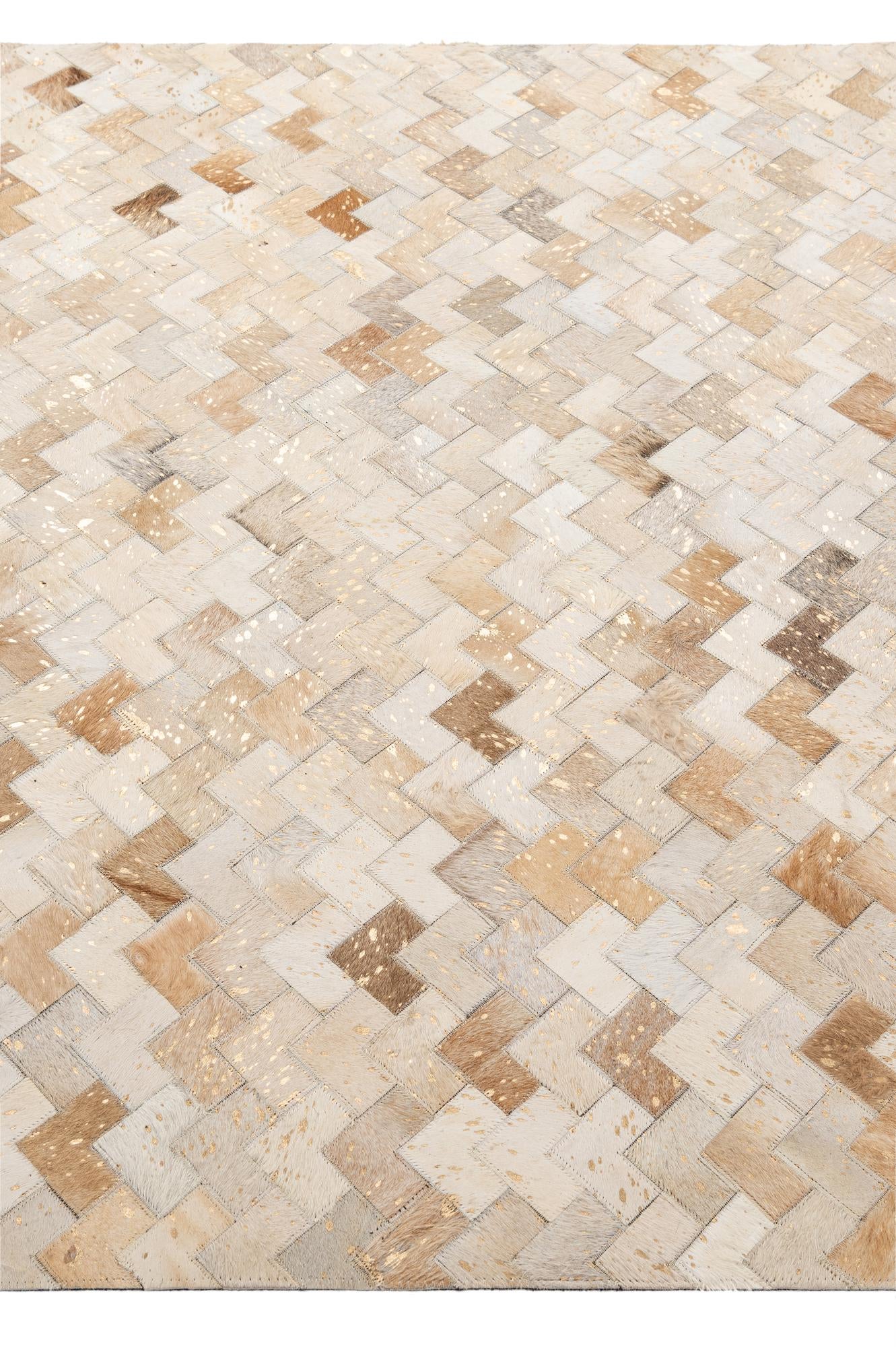5' 3 x 8' 1 Cowhide - Patchwork Rug