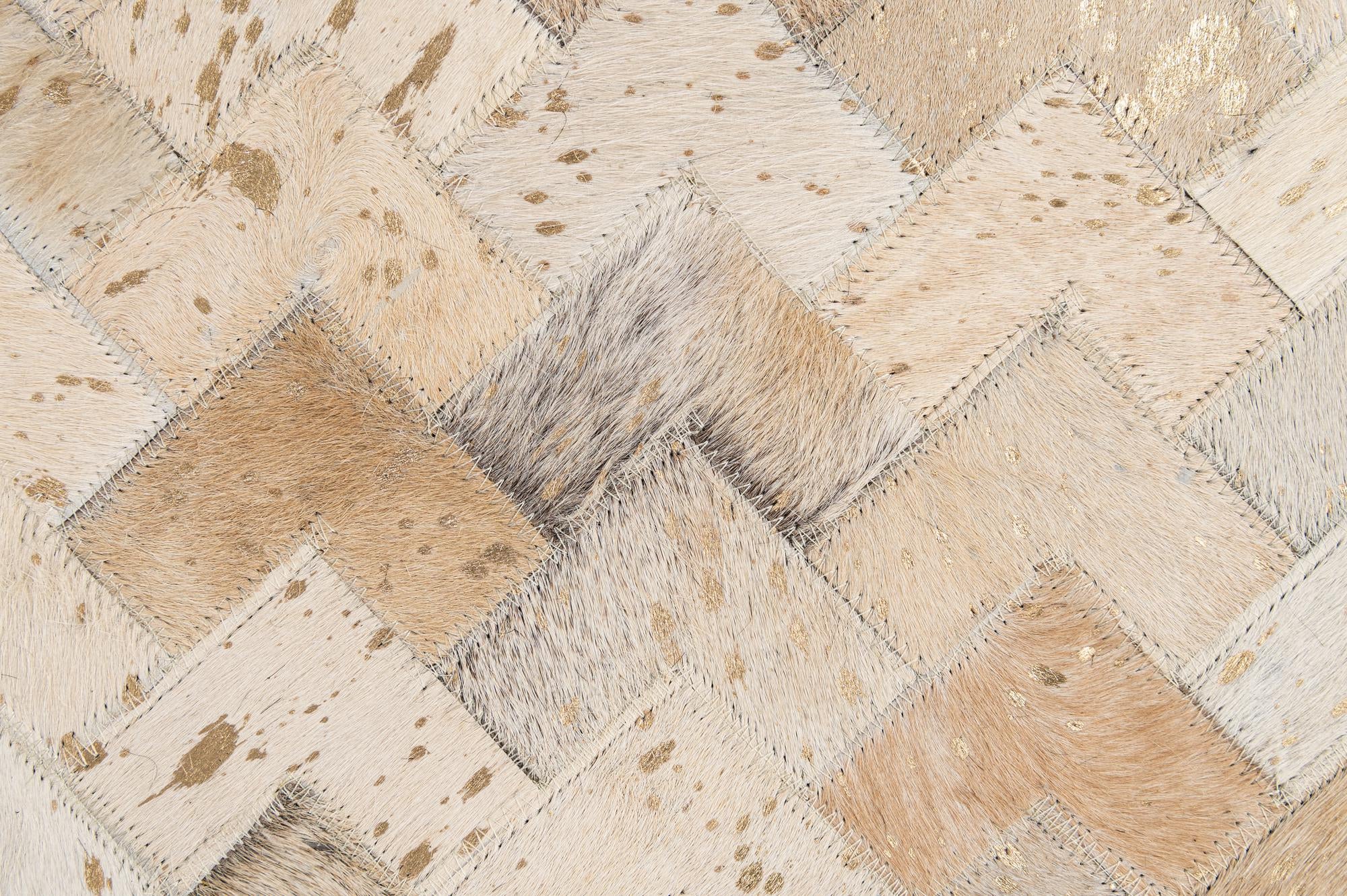 5' 3 x 8' 1 Cowhide - Patchwork Rug
