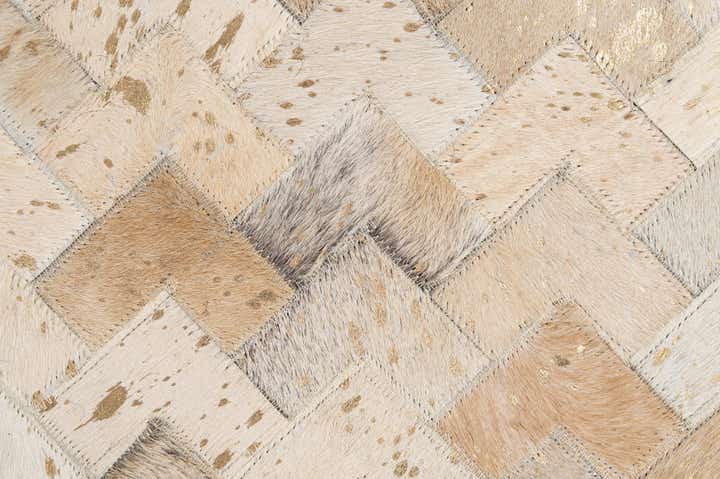 5' 3 x 8' 1 Cowhide - Patchwork Rug