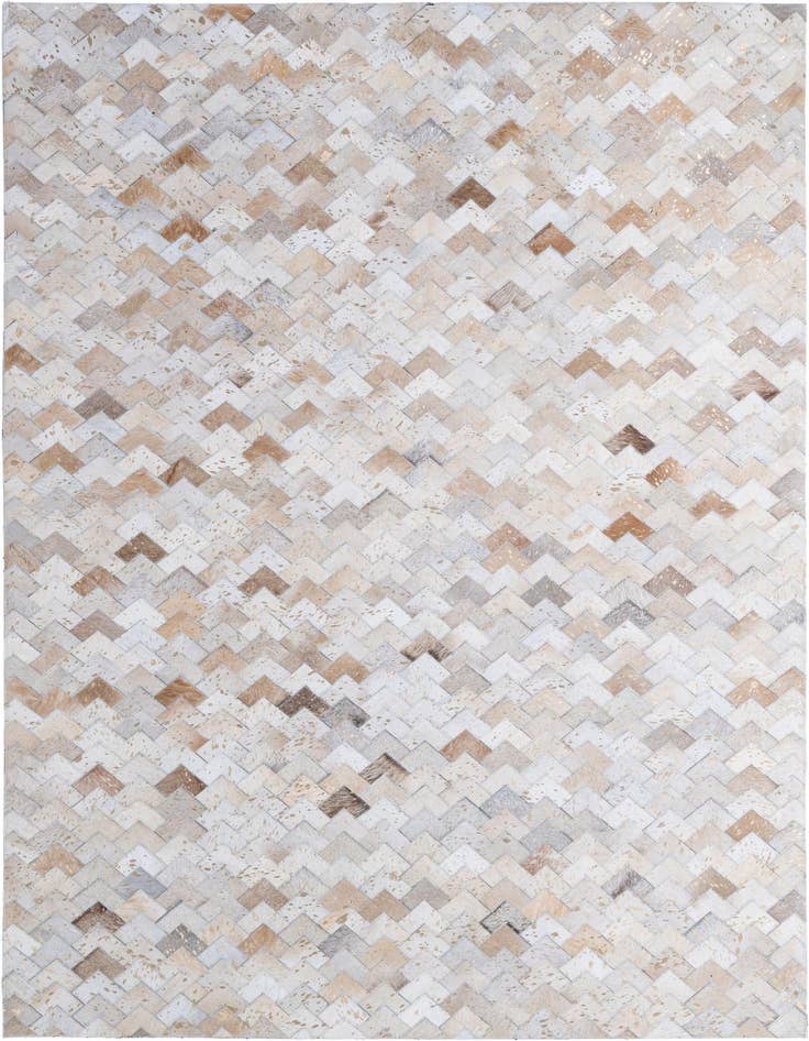 Detail image of 5' 3 x 8' 1 Cowhide - Patchwork Rug