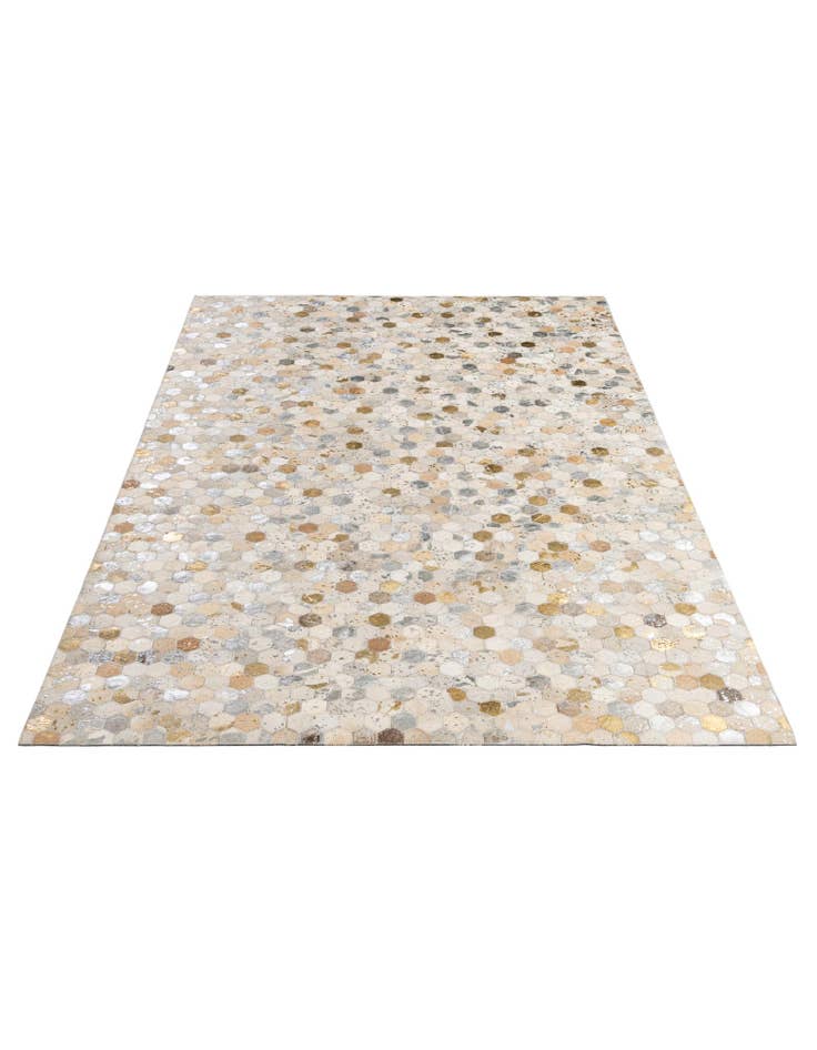 Detail image of 5' 1 x 8' Cowhide - Patchwork Rug