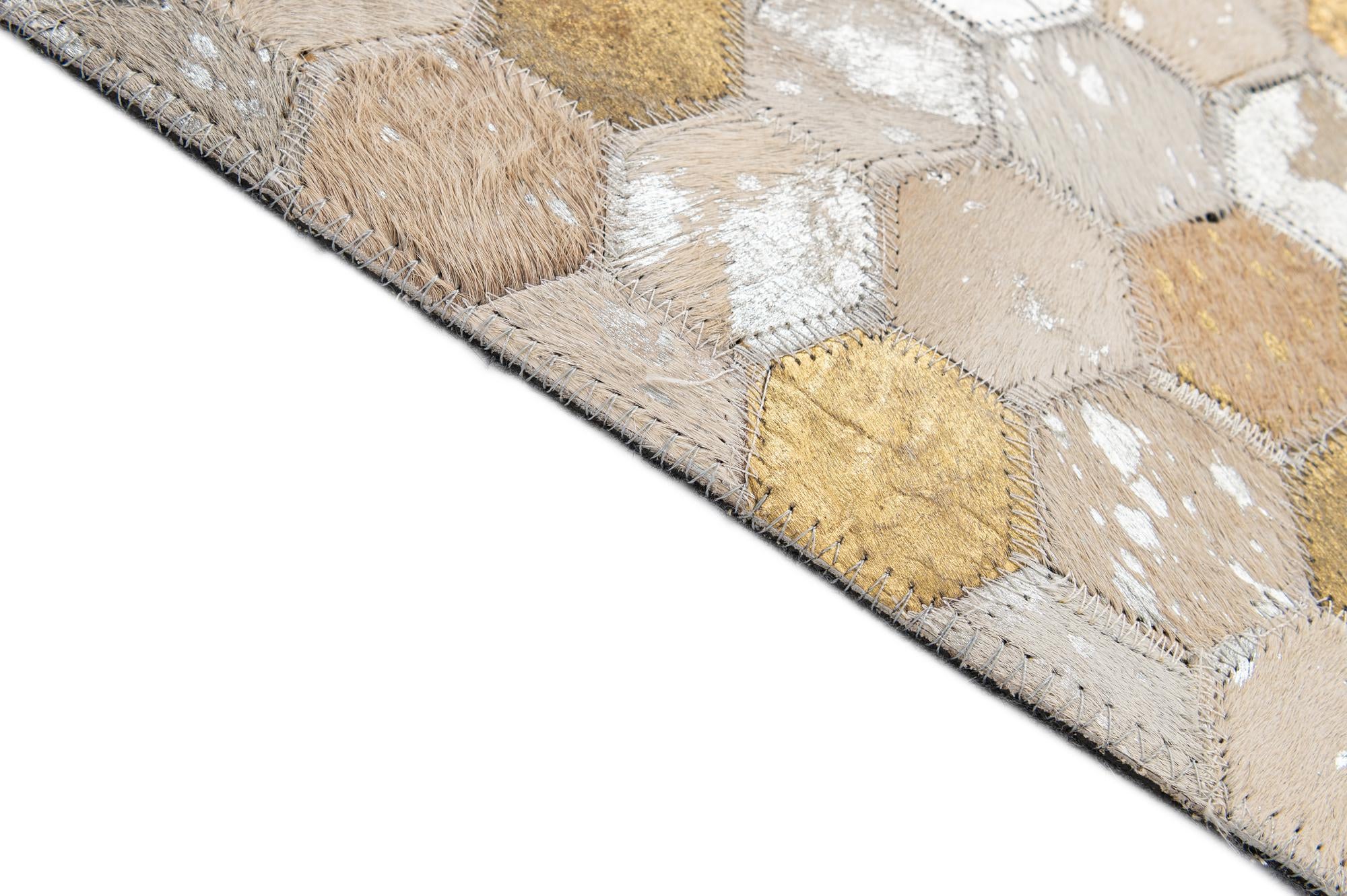 5' 1 x 8' Cowhide - Patchwork Rug