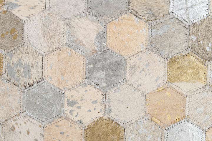 5' 1 x 8' Cowhide - Patchwork Rug