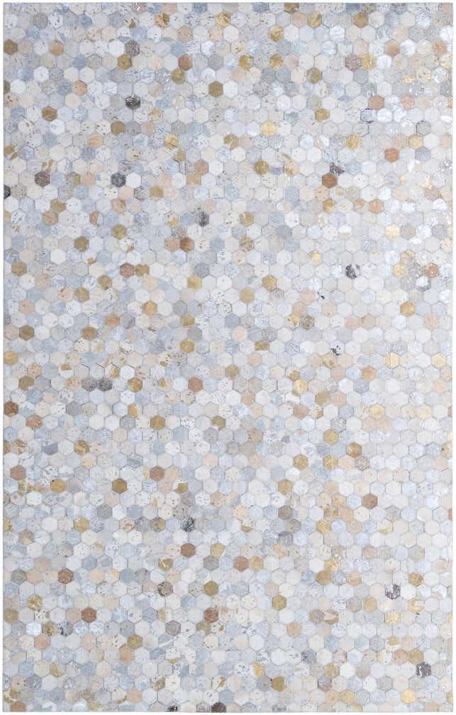5' 1 x 8' Cowhide - Patchwork Rug