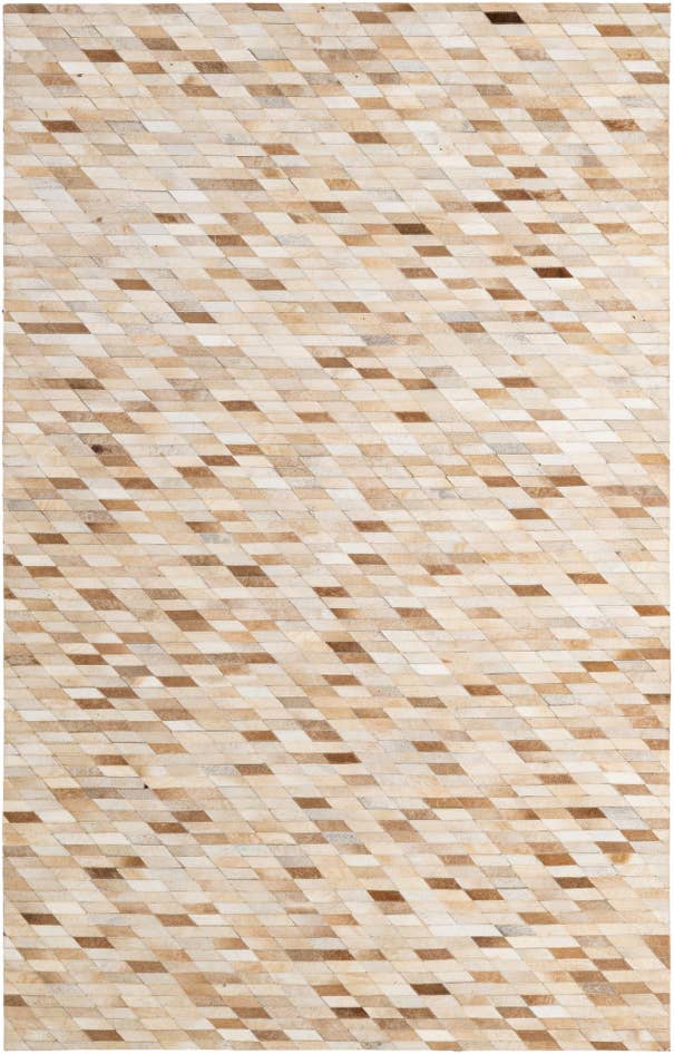 Detail image of 5' 1 x 7' 11 Cowhide - Patchwork Rug