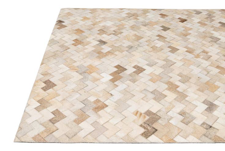 Detail image of 5' x 8' Cowhide - Patchwork Rug