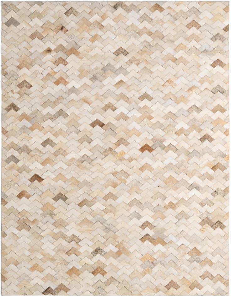 Detail image of 5' x 8' Cowhide - Patchwork Rug