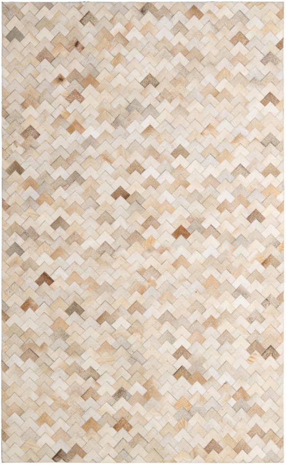 Detail image of 5' x 8' Cowhide - Patchwork Rug