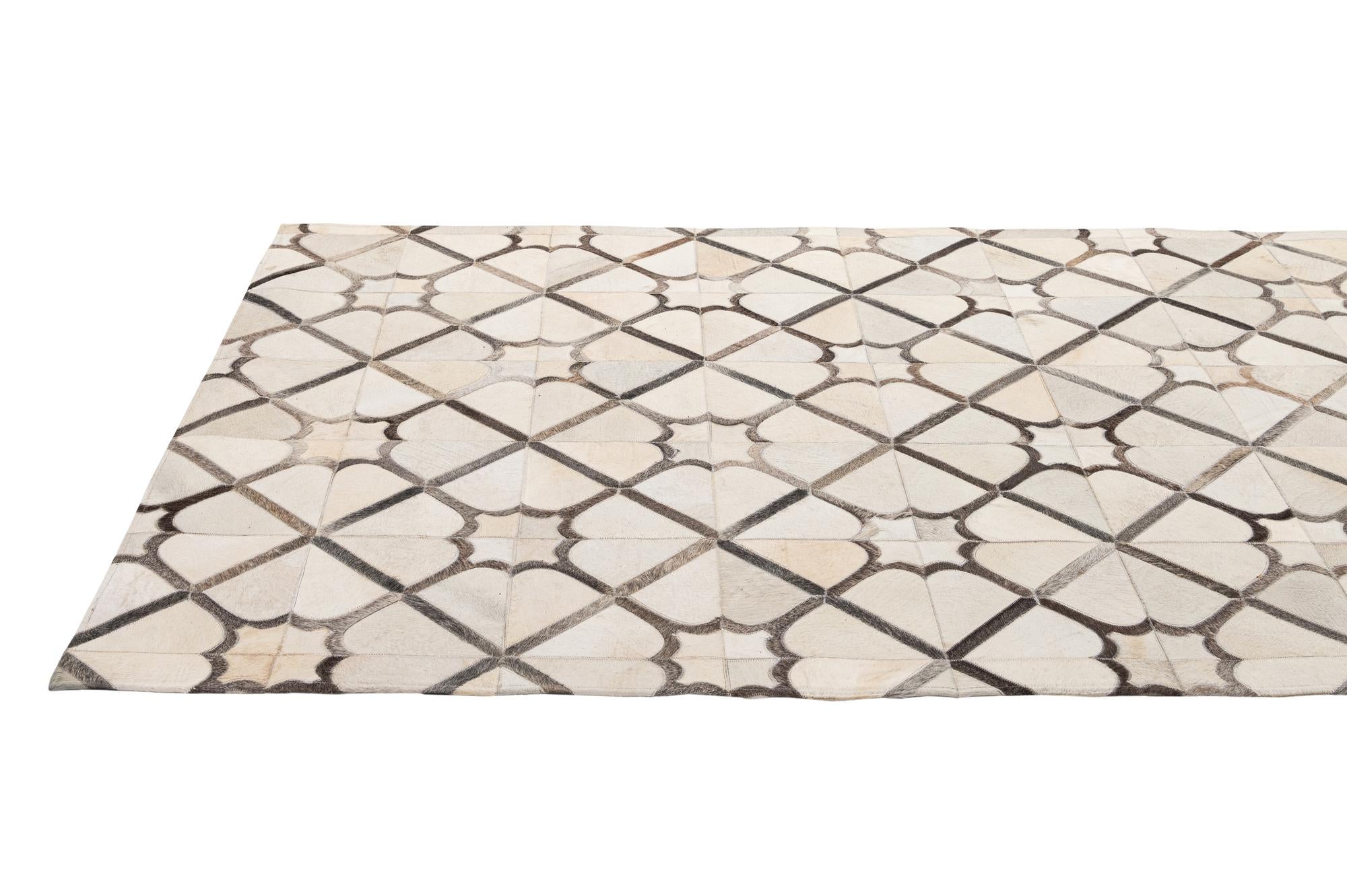 5' x 7' 11 Cowhide - Patchwork Rug