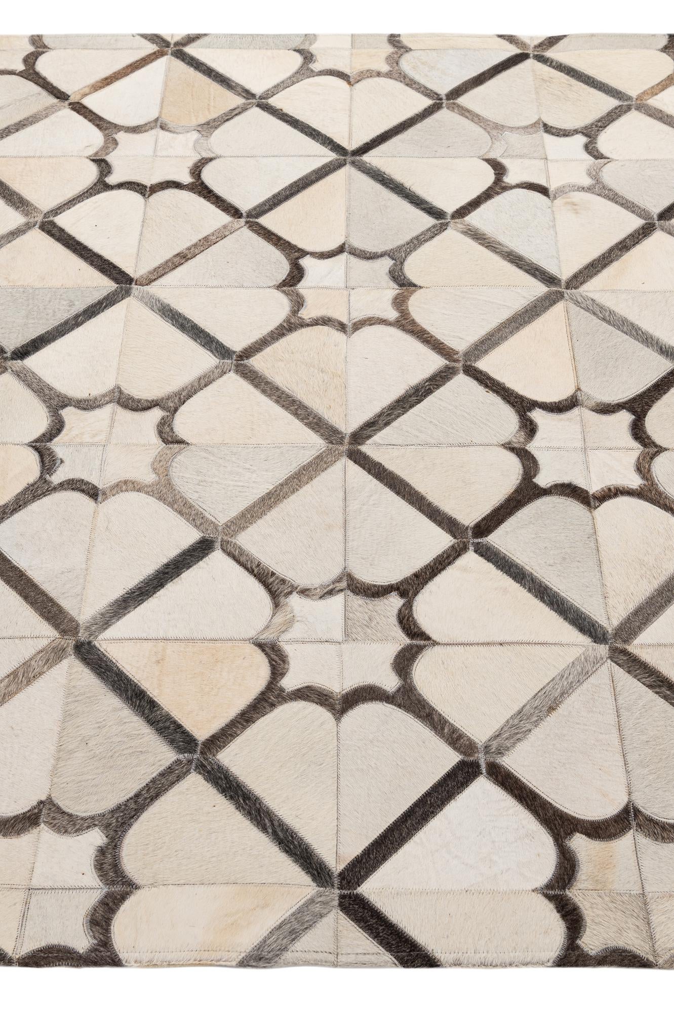 5' x 7' 11 Cowhide - Patchwork Rug