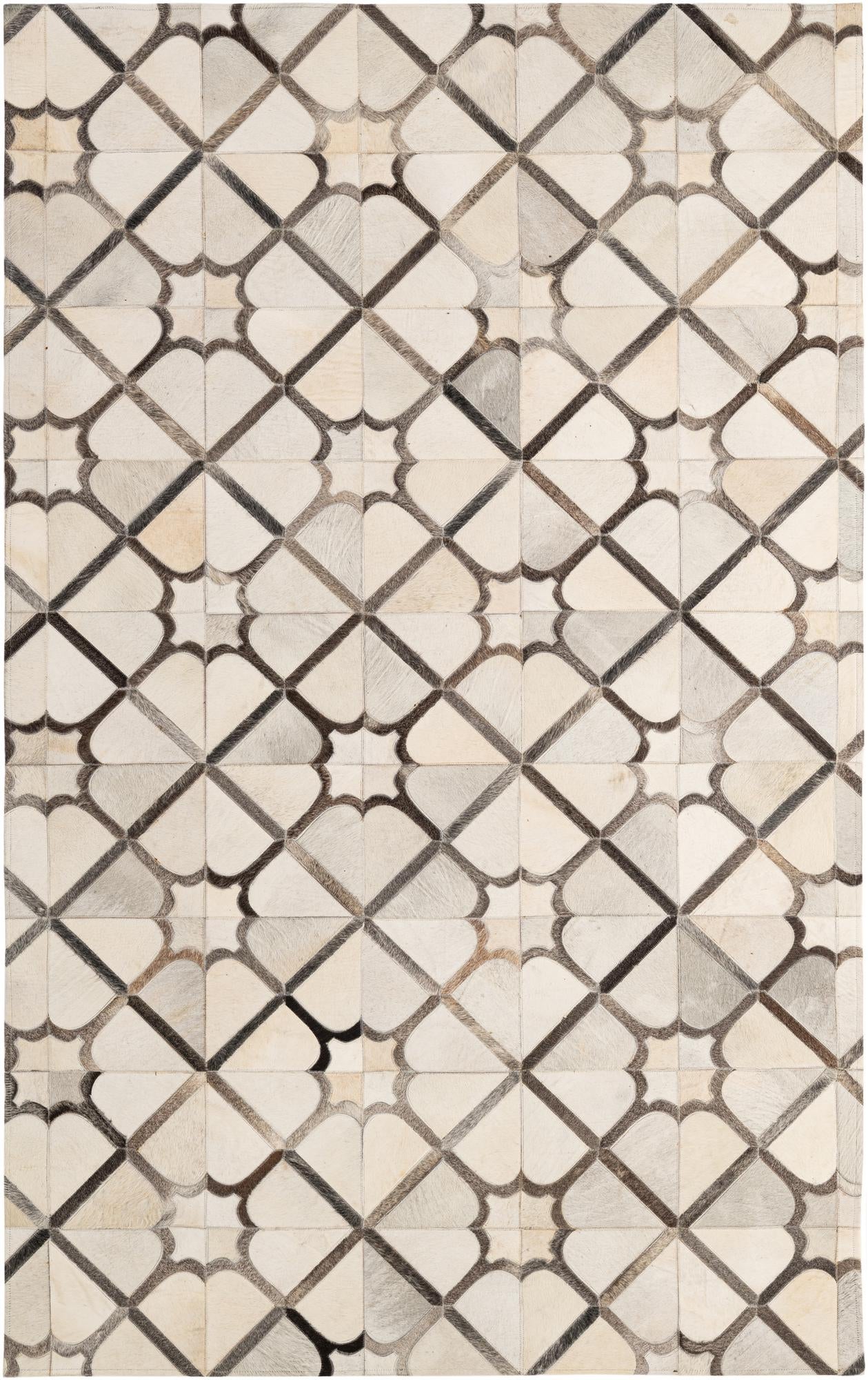 5' x 7' 11 Cowhide - Patchwork Rug