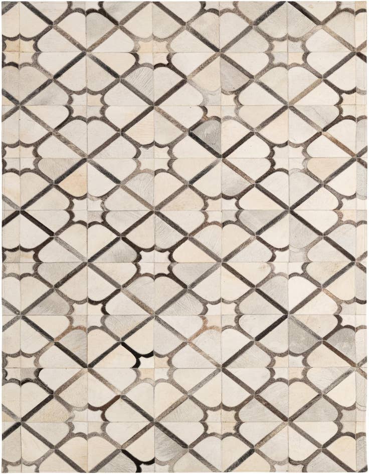 Detail image of 5' x 7' 11 Cowhide - Patchwork Rug