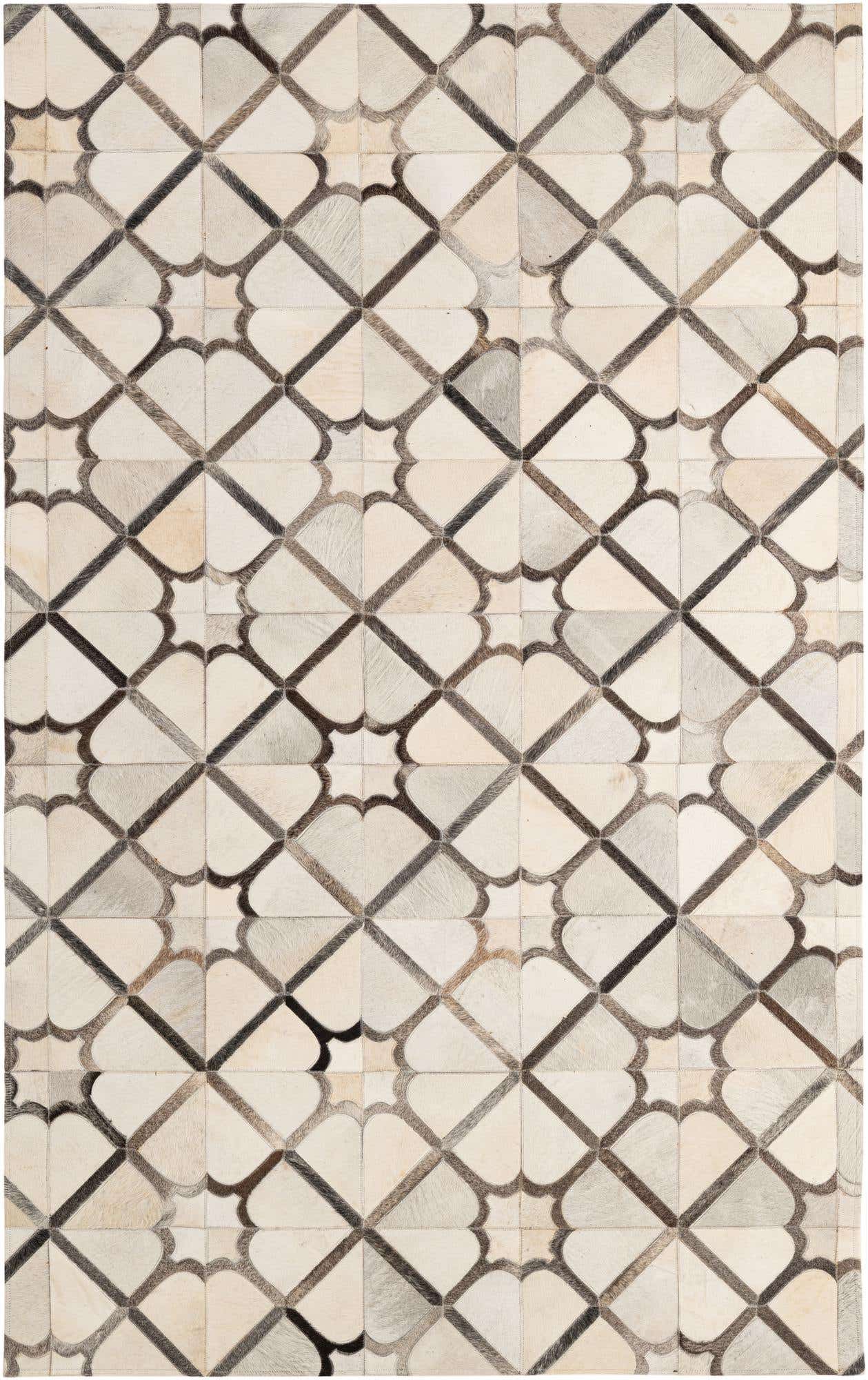 5' x 7' 11 Cowhide - Patchwork Rug