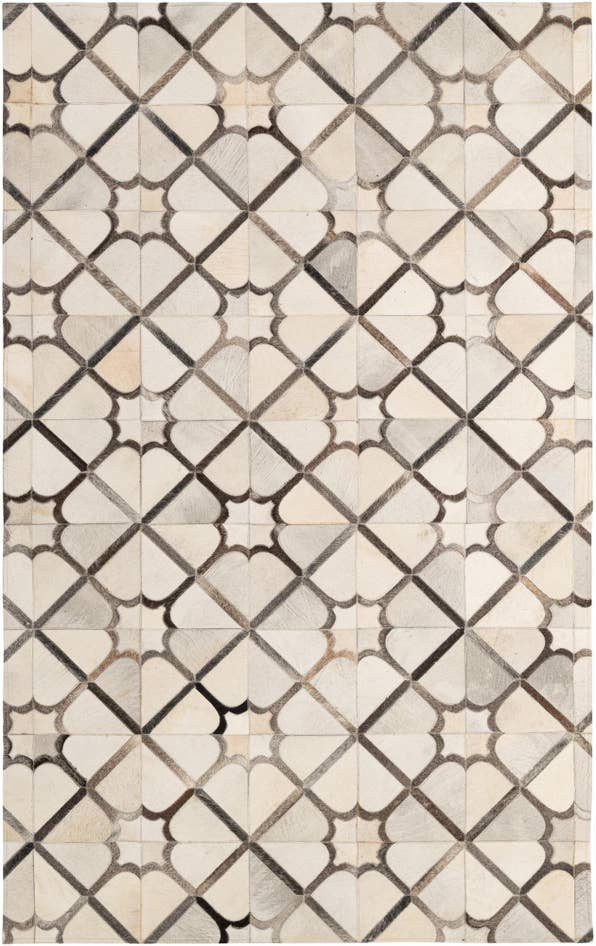 Detail image of 5' x 7' 11 Cowhide - Patchwork Rug