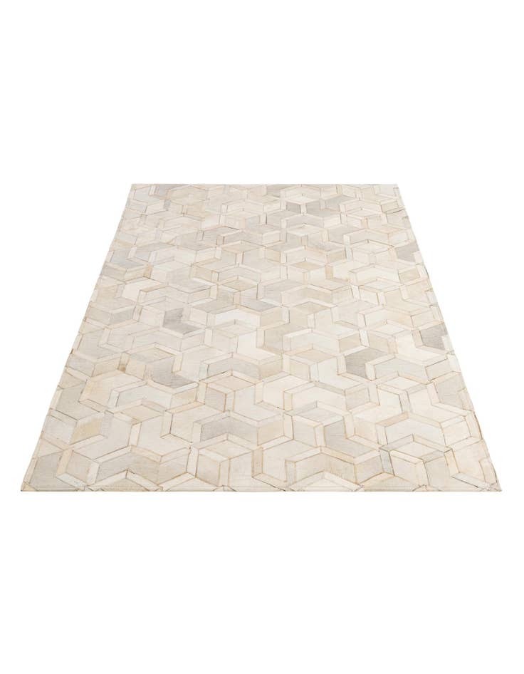 Detail image of 5' 1 x 7' 11 Cowhide - Patchwork Rug