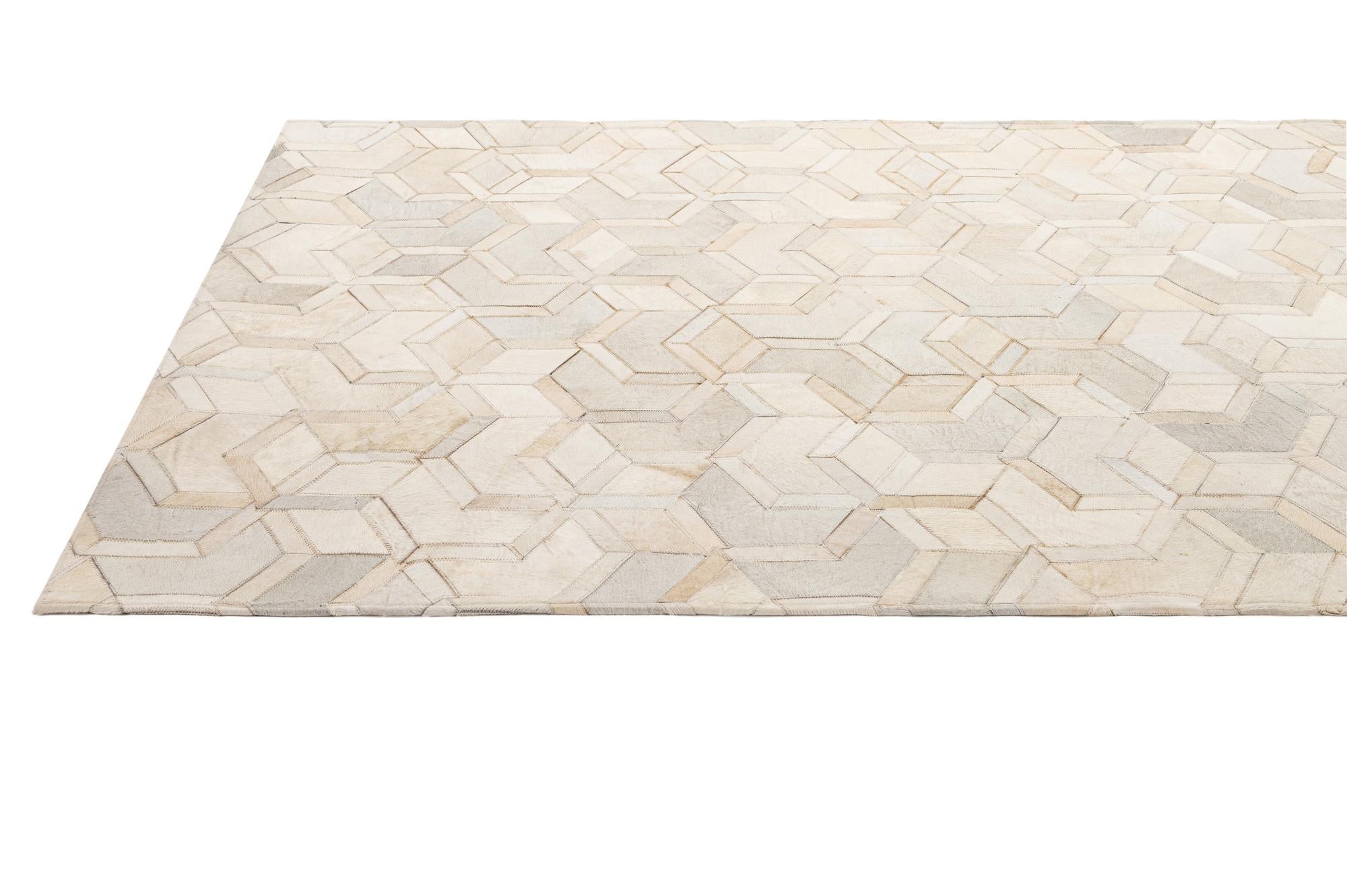 5' 1 x 7' 11 Cowhide - Patchwork Rug