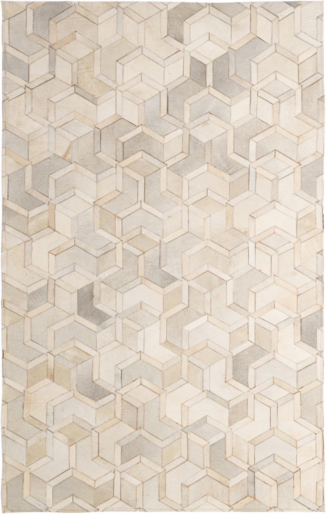 5' 1 x 7' 11 Cowhide - Patchwork Rug
