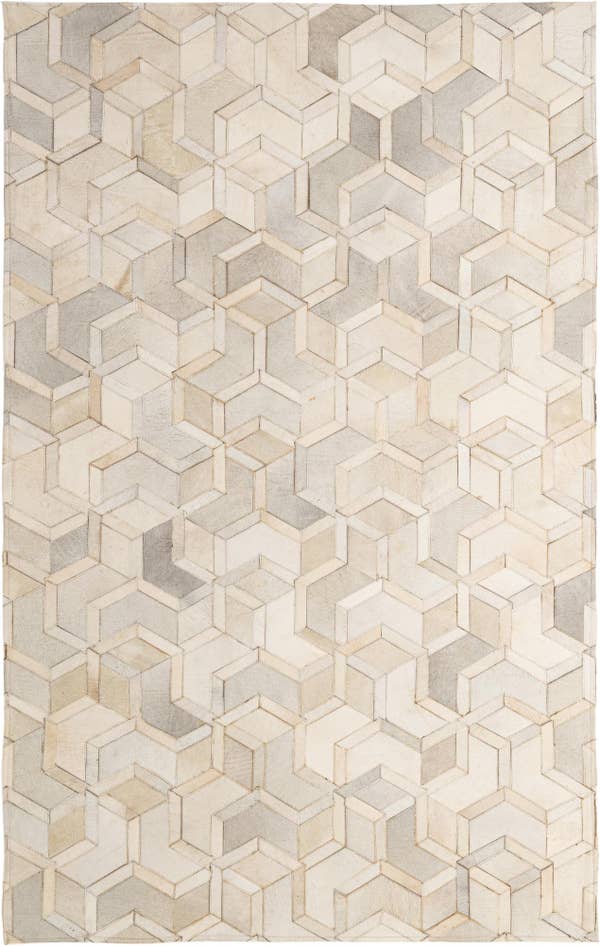 Detail image of 5' 1 x 7' 11 Cowhide - Patchwork Rug