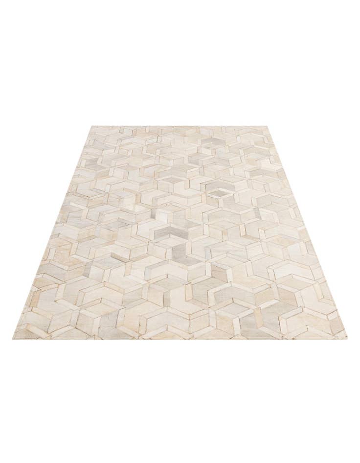 Detail image of 4' 11 x 7' 11 Cowhide - Patchwork Rug