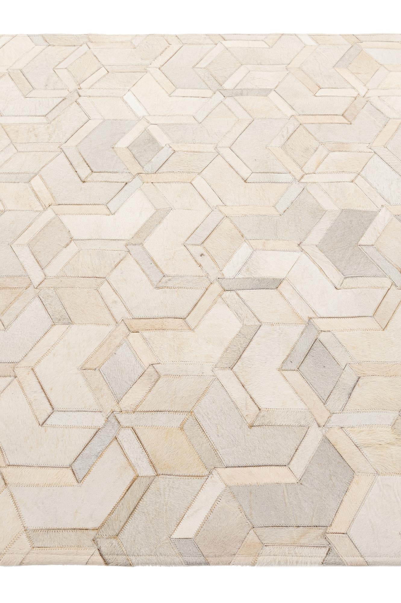 4' 11 x 7' 11 Cowhide - Patchwork Rug