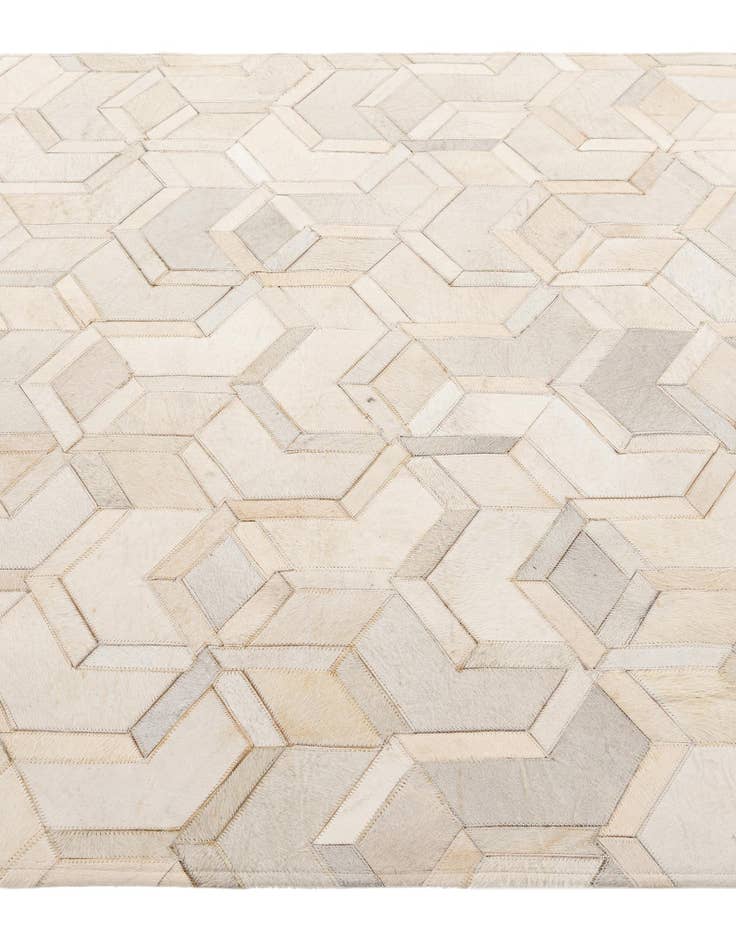 Detail image of 4' 11 x 7' 11 Cowhide - Patchwork Rug