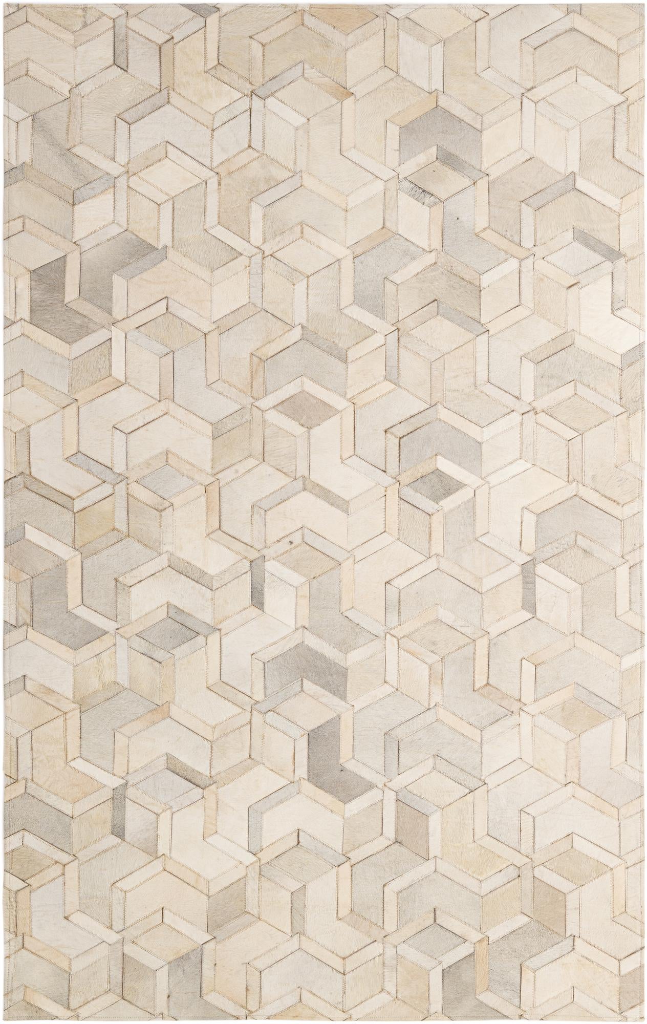 4' 11 x 7' 11 Cowhide - Patchwork Rug