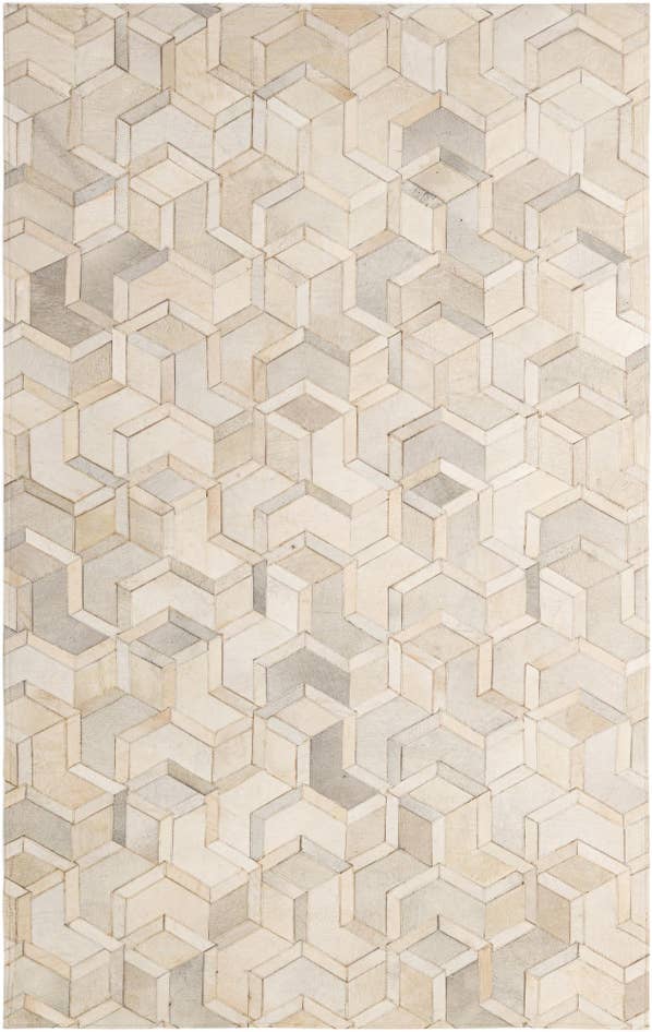 Detail image of 4' 11 x 7' 11 Cowhide - Patchwork Rug