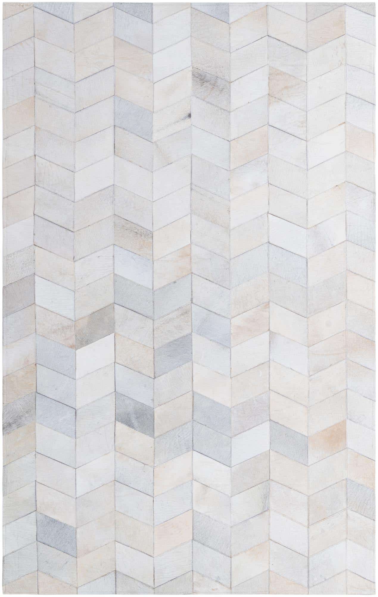 5' 1 x 8' Cowhide - Patchwork Rug