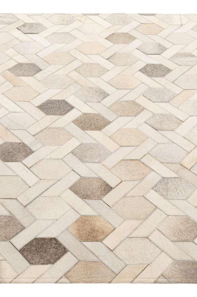 4' 11 x 8' 1 Cowhide - Patchwork Rug