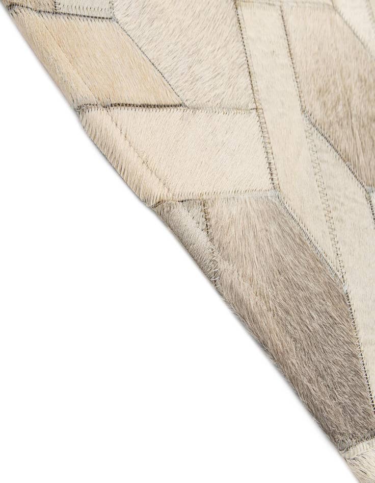 Detail image of 4' 11 x 8' 1 Cowhide - Patchwork Rug