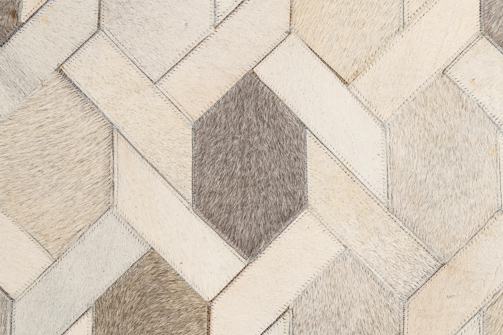 4' 11 x 8' 1 Cowhide - Patchwork Rug