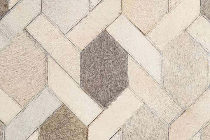 4' 11 x 8' 1 Cowhide - Patchwork Rug