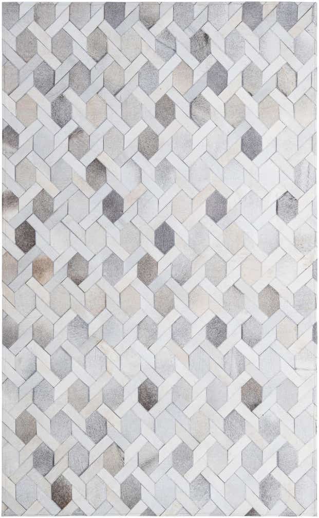 4' 11 x 8' 1 Cowhide - Patchwork Rug