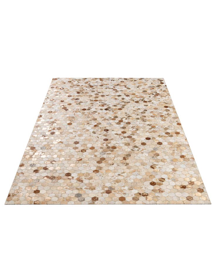 Detail image of 5' 1 x 7' 11 Cowhide - Patchwork Rug