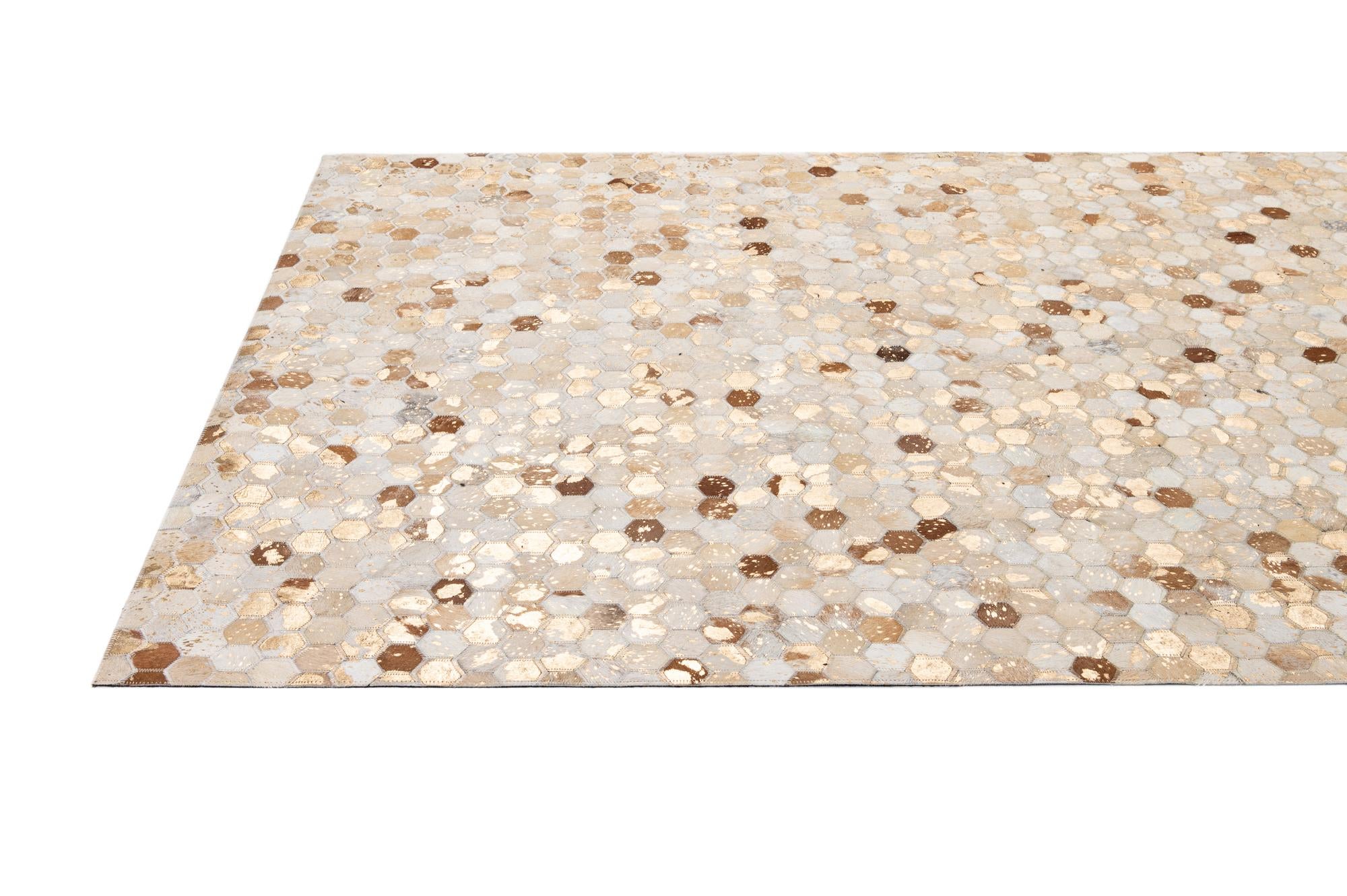 5' 1 x 7' 11 Cowhide - Patchwork Rug