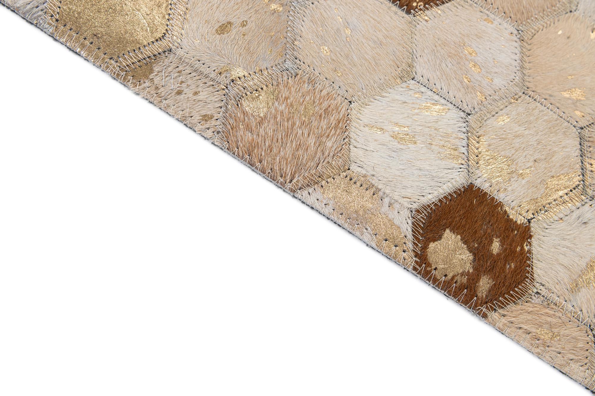 5' 1 x 7' 11 Cowhide - Patchwork Rug