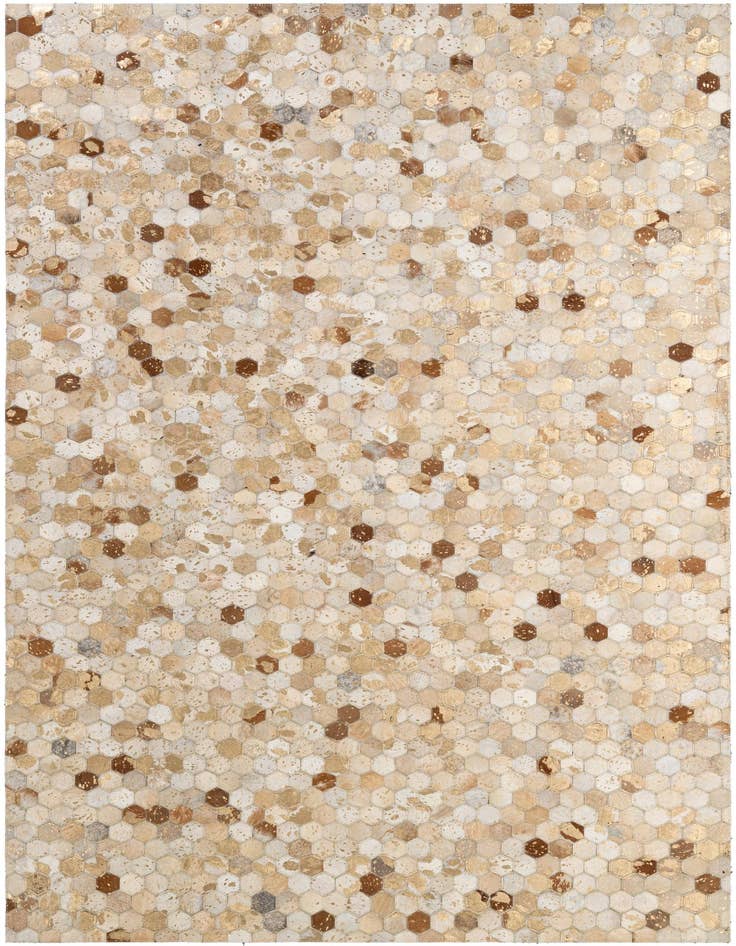 Detail image of 5' 1 x 7' 11 Cowhide - Patchwork Rug