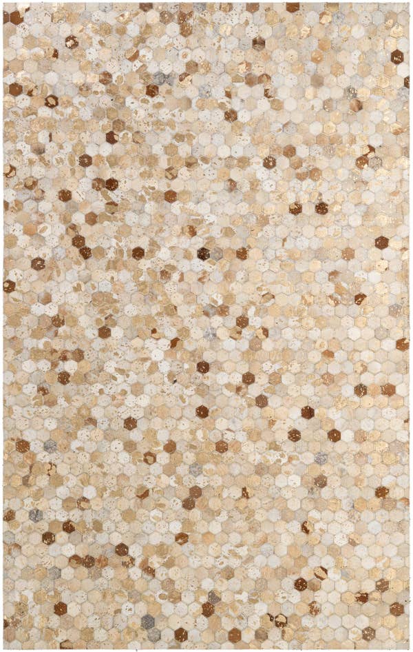 Detail image of 5' 1 x 7' 11 Cowhide - Patchwork Rug