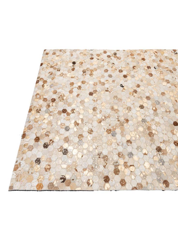 Detail image of 5' 1 x 8' 1 Cowhide - Patchwork Rug