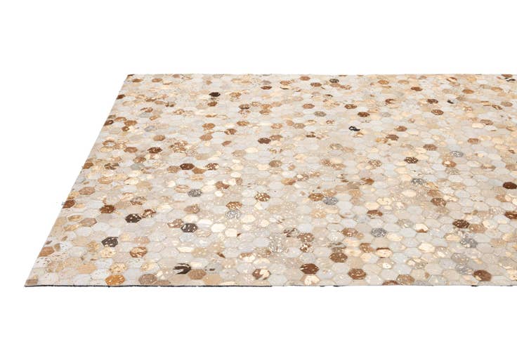 Detail image of 5' 1 x 8' 1 Cowhide - Patchwork Rug