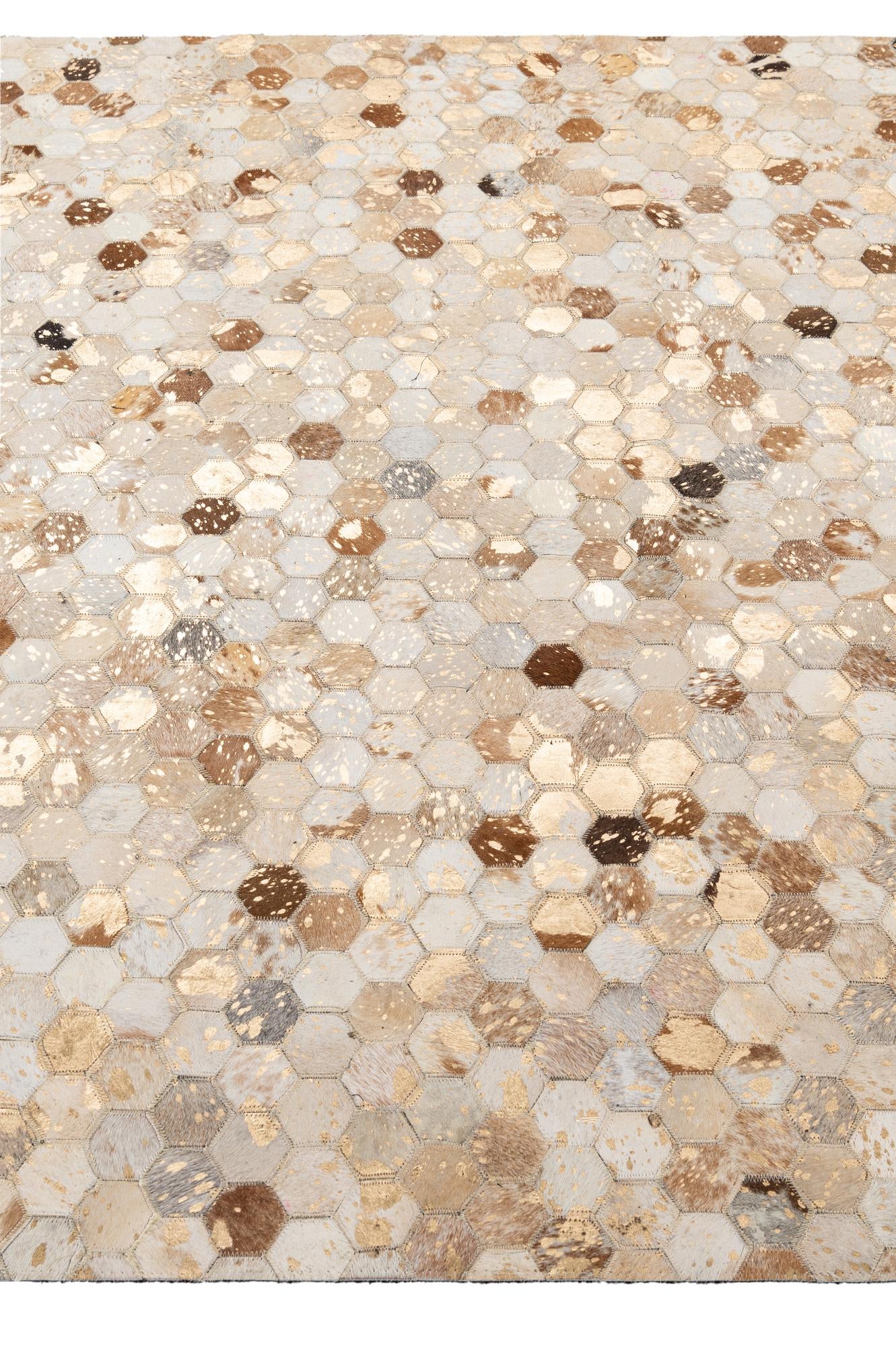 5' 1 x 8' 1 Cowhide - Patchwork Rug